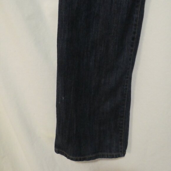 ANN TAYLOR - Loft - Original Boot | size 8 | Classic Dark Wash Blue Denim Jeans - Picture 8 of 16